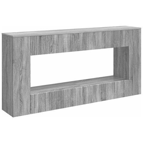 Tavolo consolle Rigato Sonoma grigia 155 x 29 x 74 cm - Foto 1