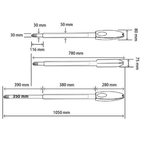 Cancello a battente MEIJE da 3,4 m, alto 160 cm, in alluminio grigio + motore TANKER B250 - Foto 3