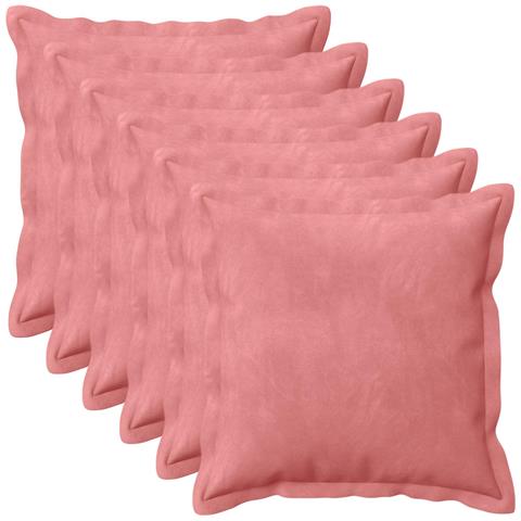 Cuscino con cuscino HOUTEN 6 pz Rosa Velluto - Foto 1