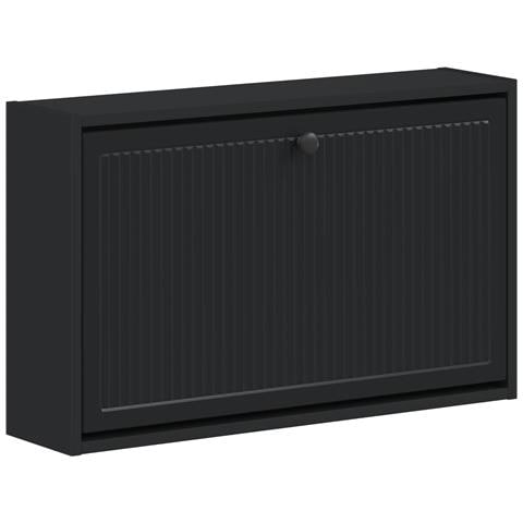 Mobiletto per Scarpe da Muro EDE 71 x 17 x 43 cm Nero - Foto 1