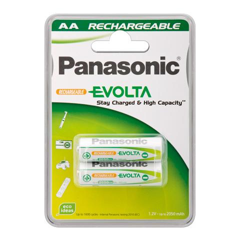 1x2 Panasonic Akku NiMH Mignon AA 1900 mAh Rechargeable Evolta - Foto 2