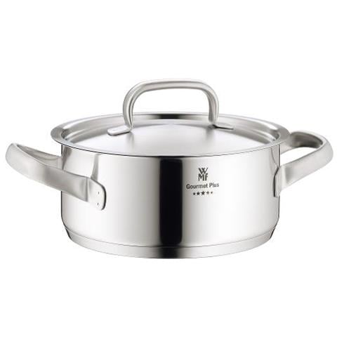 Tegame con coperchio gourmet plus 20cm acciaio inox 18/10 - Foto 2