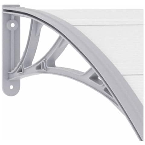 Pensilina Per Porta Grigia 200x100 Cm In Plastica - Foto 6