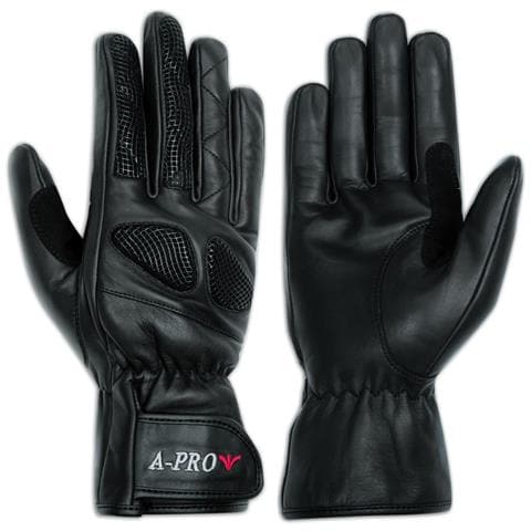Guanto Moto Pelle Custom Naked Scooter Turismo Inserto Antiscivolo Nero Xxl - Foto 1