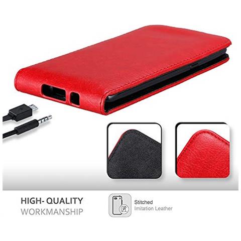 Custodia Compatibile Con Samsung Galaxy J5 2016 In Rosso Mela - Coperchio Protettivo In Design Flip Con Chiusura Magnetica - Foto 2