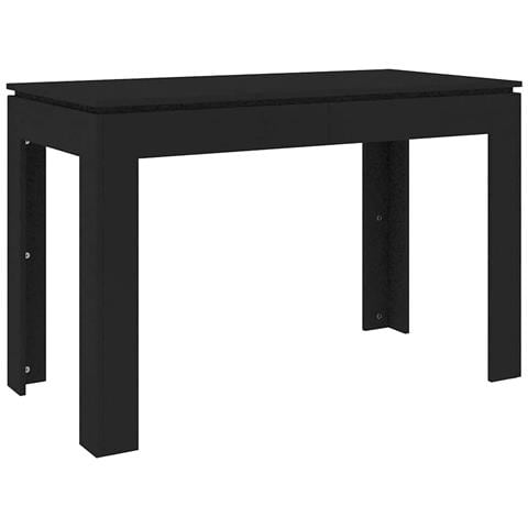 Tavolo da Pranzo Nero 120x60x76 cm in Legno Multistrato - Foto 1