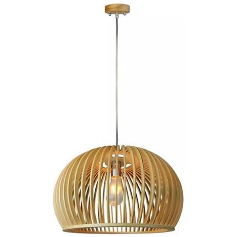 V-tac Vt-4280 Lampadario Portalampada 1mt E27 In Vero Legno ?440mm Con Cavo In Gomma - Sku 40541 - Foto 1