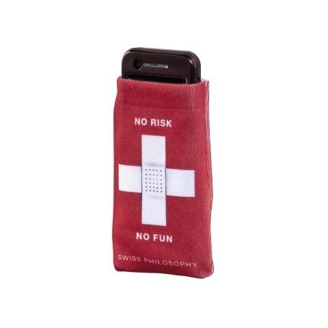 Mobile Phone Holster, no risk, no fun Rosso - Foto 1