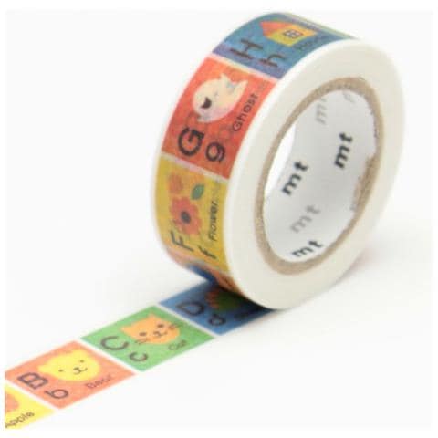 Nastro Adesivo Per I Bambini - Alfabeto A -m Multicolore - 1,5 Cm X 7 M - Foto 1