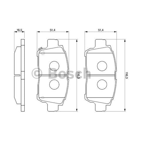 Kit Pastiglie Freno 986424803 - Foto 1