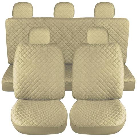 Coprisedili Auto Universali, Mod. A21, Anteriori E Posteriori (set Completo) - Colore Beige - Foto 1