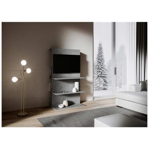 Porta Tv B Loki Antracite Spatolato - Foto 1