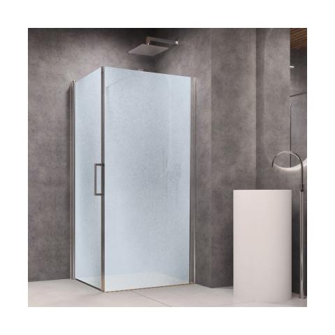 Lato Fisso Per Porta Battente Briar 6 Millimetri Chrome Per Box Doccia *** Misure : 87-90xh195 Cm Stampato - Foto 1