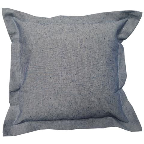 Federa Per Cuscino Arredo Casa Chiusura Zip Fodera Tinto Filo Tinta Unita Sv 40x40 Blu - Foto 1