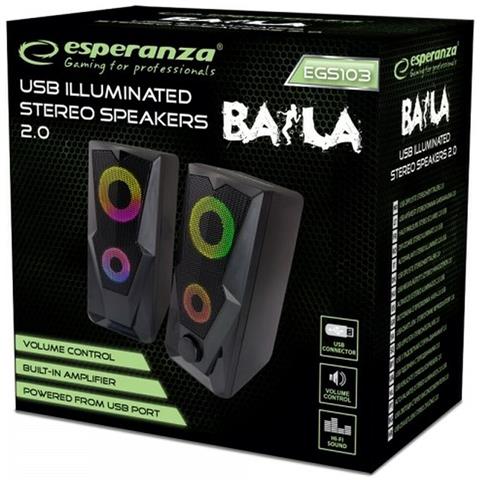 Altoparlanti Pc Esperanza Baila Nero Multicolore - Foto 2