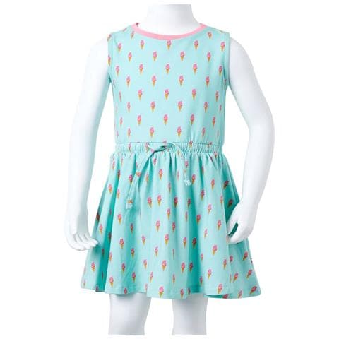 Abito Da Bambina Con Coulisse Menta Chiaro 116 - Foto 8