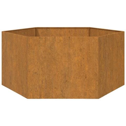 Fioriera Ruggine 90x90x45 cm Acciaio Corten - Foto 2