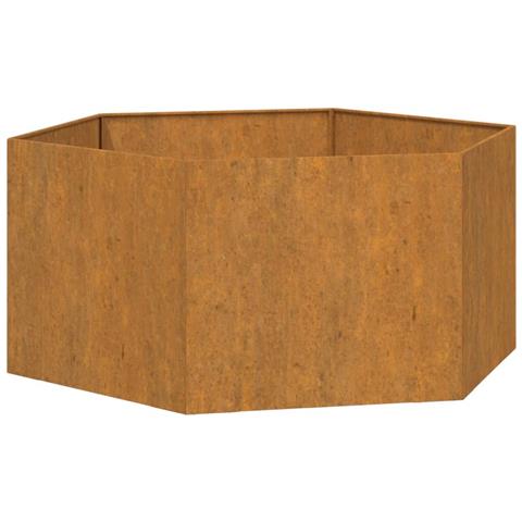 Fioriera Ruggine 90x90x45 cm Acciaio Corten - Foto 1