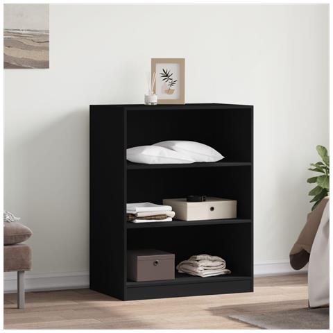 Armadio Nero 77x48x102 Cm In Legno Multistrato - Foto 3