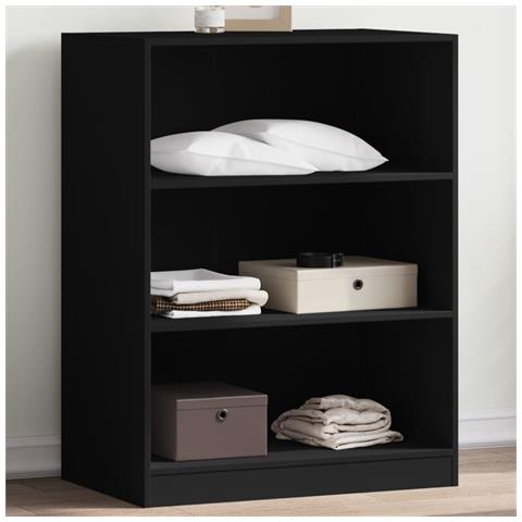 Armadio Nero 77x48x102 Cm In Legno Multistrato - Foto 1