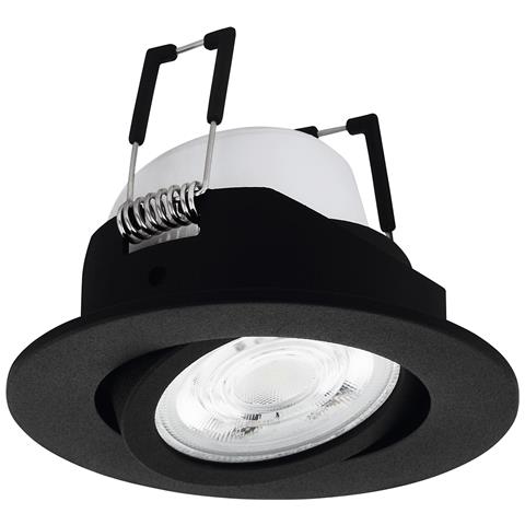 Faretto Ad Incasso Moderno Saliceto Z Alluminio Nero Led Integrato 4,7w - Foto 1
