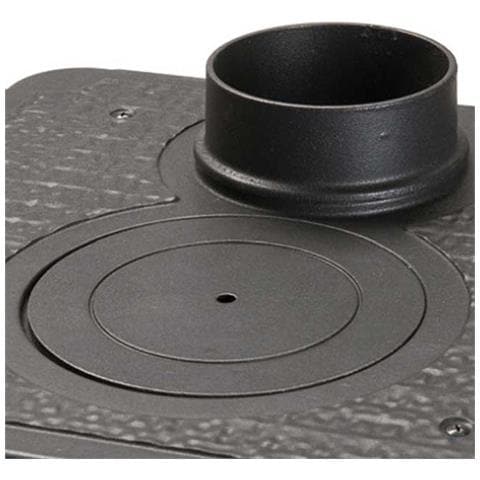 Stufa A Legna Con Struttura In Ghisa E Rivestimento Esterno In Maiolica Decorata 6 Kw Gemma Elegance Bordeaux Nordica - Foto 5