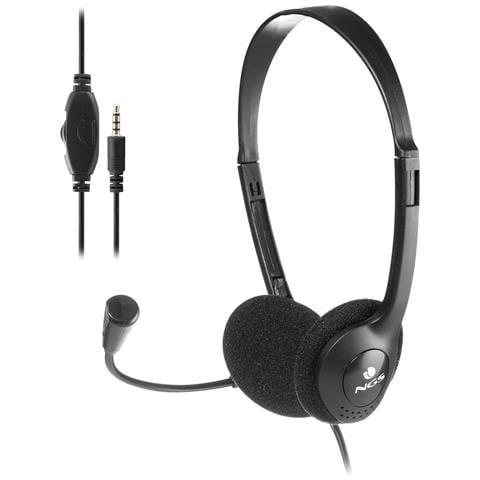 MS103 Max Cuffie con Microfono Jack 3.5mm Nero - Foto 1