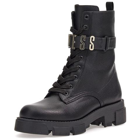 Fl8mdxele10 Anfibi Stivaletti Biker Pelle Nero Nero 39 - Foto 1