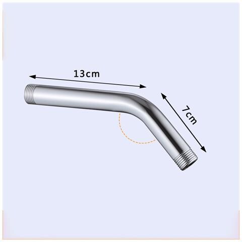 Tubo Prolunga Per Doccia A Pioggia, Braccio Doccia 135° Per Montaggio A Parete Del Soffione Doccia Silver M - Foto 2