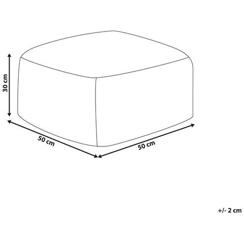 Pouf Mukki Finta Pelliccia Beige - Foto 2