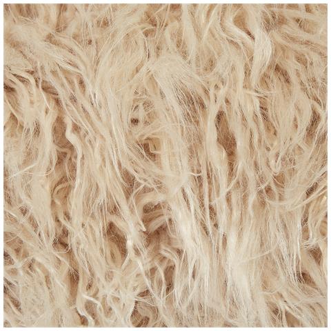 Pouf Mukki Finta Pelliccia Beige - Foto 6