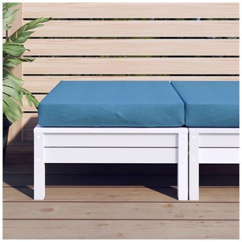 Cuscino Per Pallet Blu Mélange 60x60x10 Cm In Tessuto - Foto 3