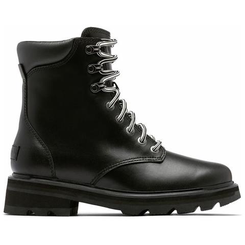 Lennox Lace Stkd Wp Booties Stivaletti Pelle Scarpe Donna Nero Eu 38, 9281010 010 - Foto 1