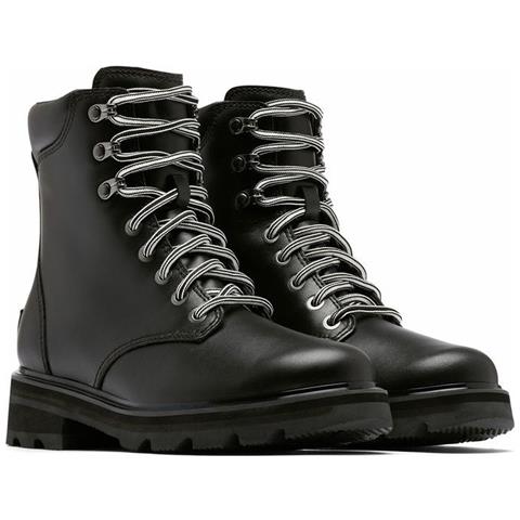 Lennox Lace Stkd Wp Booties Stivaletti Pelle Scarpe Donna Nero Eu 38, 9281010 010 - Foto 2