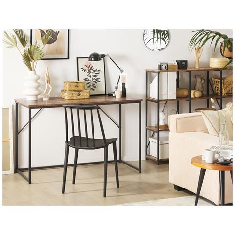 Scrivania Pembro Marrone Scuro 120 Cm 55 Cm - Foto 1