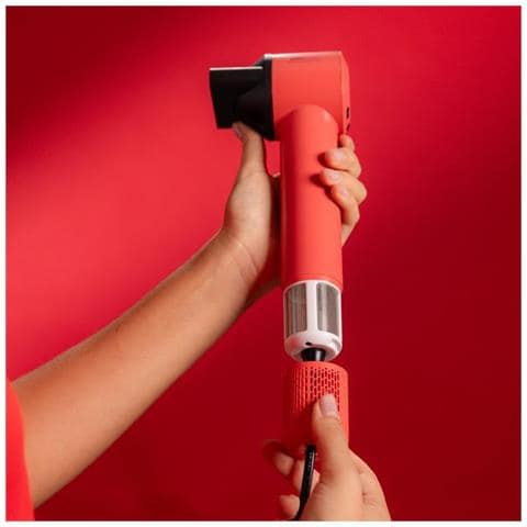 Asciugacapelli Rosso Motore Molto Compatto E Leggero 1500w 110000 Giri /min Gen. Ioni - Foto 8