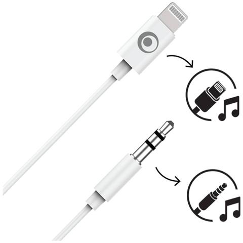 Adattatore Audio Da Jack 3,5 Mm A Lightning, Bianco - Foto 2