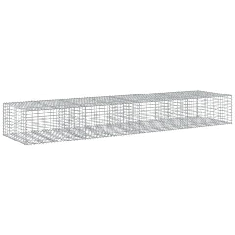 Cesto Gabbione Con Copertura 400x100x50 Cm Ferro Zincato - Foto 2