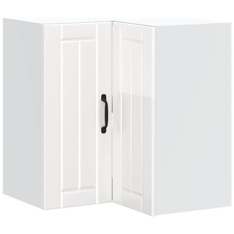 Pensile Da Cucina Ad Angolo Lucca Bianco Lucido In Truciolato - Foto 2