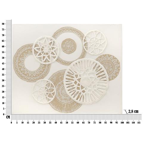 Stampa Su Tela Cerchi 34 - Marrone - Legno - 80x2,8x100 Cm - Foto 6