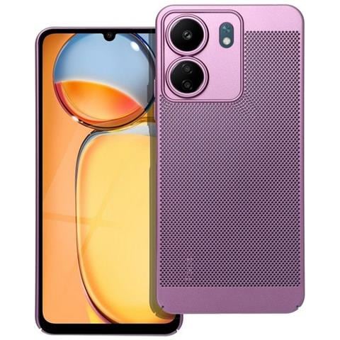 Custodia Back Cover Shell Rigida Antiscivolo Traforata Per Xiaomi Redmi 13c Poco C65 Purple - Foto 1