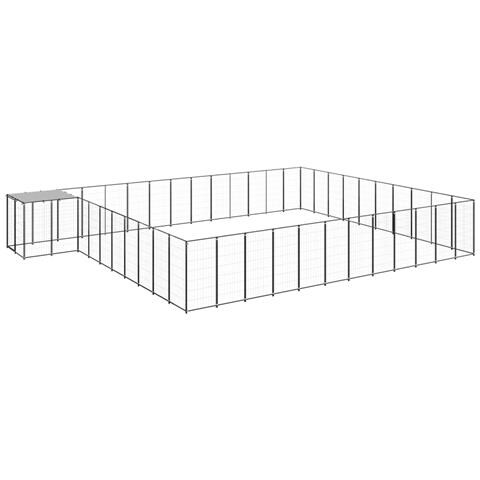 Gabbia Per Cani Nera 37,51 M² In Acciaio - Foto 2