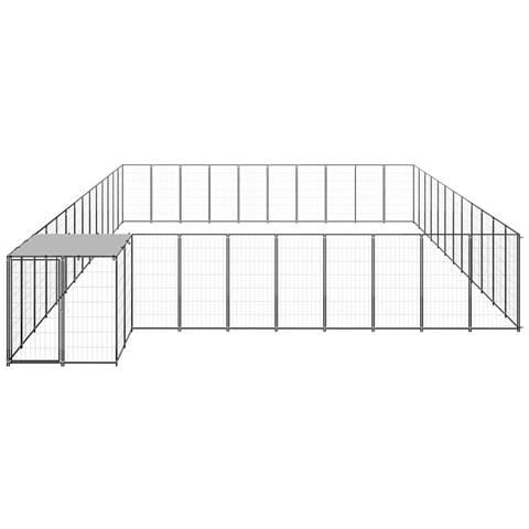 Gabbia Per Cani Nera 37,51 M² In Acciaio - Foto 1