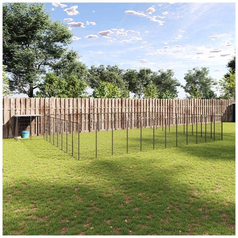 Gabbia Per Cani Nera 37,51 M² In Acciaio - Foto 8