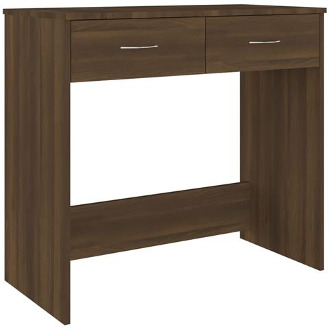 Lusso Casadino -  Scrivania Rovere Marrone 80x40x75 Cm In Legno Multistrato - Foto 1