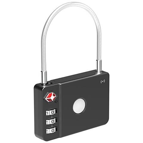 Lucchetto Bluetooth Tracker Per Iphone Android Milock Protezione Antifurto, Nero - Foto 1