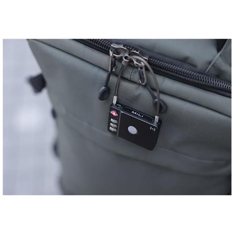 Lucchetto Bluetooth Tracker Per Iphone Android Milock Protezione Antifurto, Nero - Foto 5