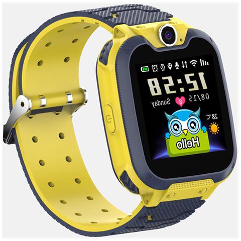 Smartwatch Per Bambini Impermeabile Giallo Con Gps E Funzione Sos - Foto 2