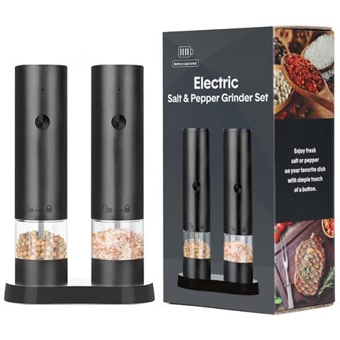 Set Di Macinapepe Elettrico - Macinasale E Pepe Ricaricabile Con Macinino In Ceramica - Confezione Da 2 - Foto 1