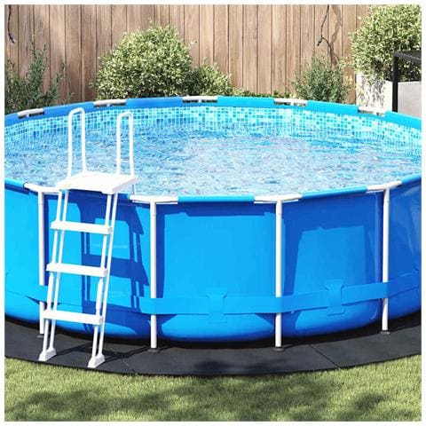 Telo per Fondo Piscina Nero Ø 428 cm Geotessile in Poliestere - Foto 2